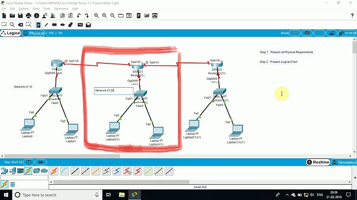 Cisco Packet Tracer : Assign IP to Router and PC in using CLI and GUI