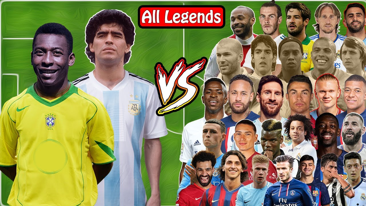 Pele Vs 60 Legend (Ronaldo-Messi-Neymar-Bele-Maradona-Ronaldinho-Nazario 