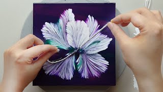 (720) Elegant flower | 3 color background | Easy Painting for beginners | Designer Gemma77