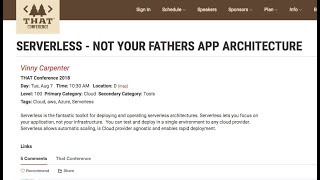 That Conference - Serverless session demo for the Serverless Framework