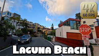 Driving Around Beautiful Laguna Beach, California in 4k Video