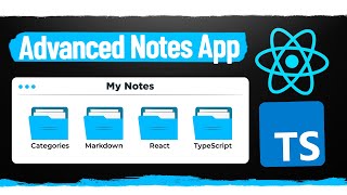 The Perfect Advanced React/TypeScript Project  Markdown Supported Note Taking With Categories