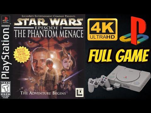 Star Wars: Episode I: The Phantom Menace | PS1 | 4K60ᶠᵖˢ UHD🔴 | Longplay Walkthrough Full Movie Game