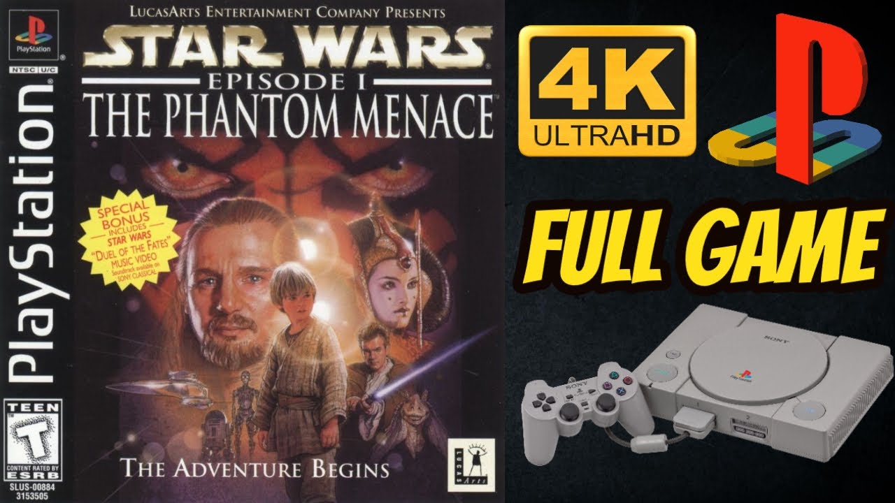 🕹️ Play Retro Games Online: Star Wars: Episode I - The Phantom Menace (PS1)