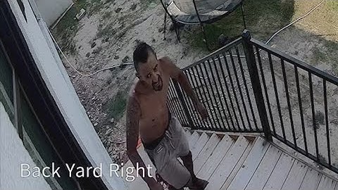 Texas family traumatized after man caught on camera walking onto their property with machete