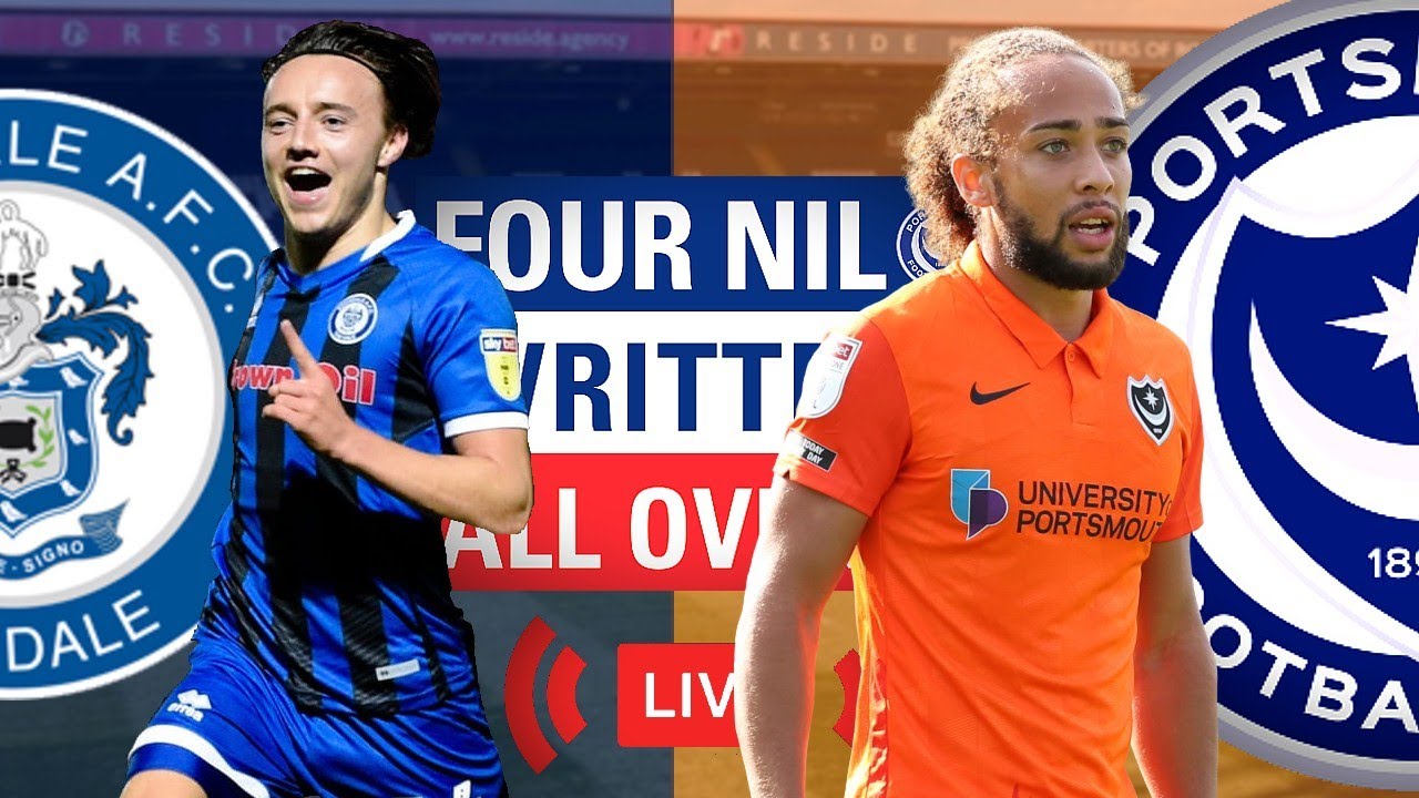 ROCHDALE 00 PORTSMOUTH EFL LEAGUE ONE HIGHLIGHTS HD YouTube