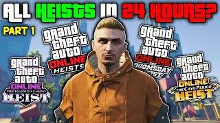 Attempting The ALL HEISTS Speedrun From Level 1 | GTA Online PC Enhanced Stream