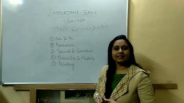 UGC NET|| List of Important Topics|| Mass Communication and Journalism||