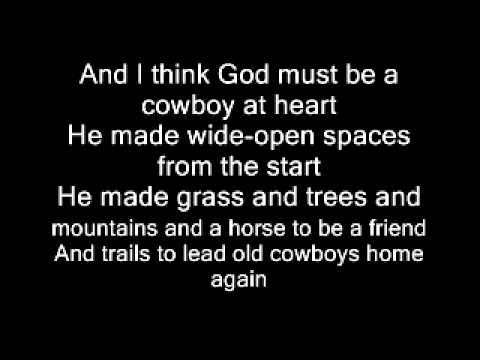 God must be a cowboy by Dan Seals akkoorden
