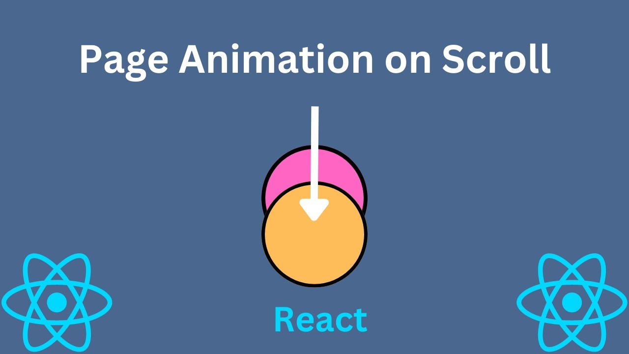 React animation. Scroll animation. React animated