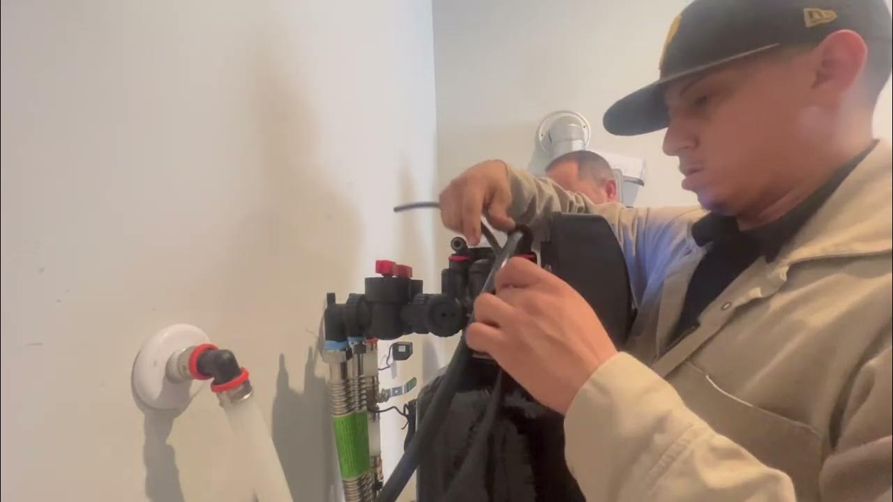 Quick Softener install for our Rheem tankless water heater YouTube