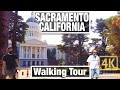 Walking Tour Sacramento California - Virtual Travel Walking Treadmill Scenery - 4K City Walks