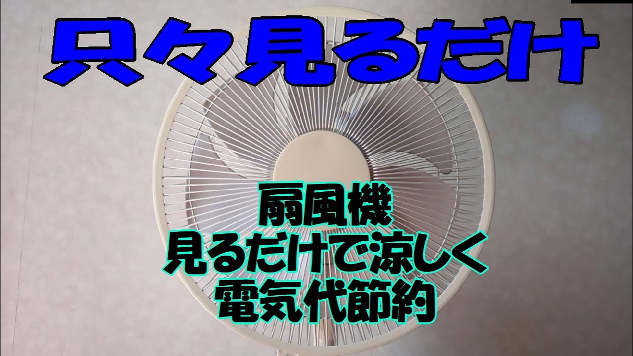 YouTubeとかでよく見る音風機、扇風機、盛りだくさんYouTube配信ネタに 只々見るだけ映像 涼しく感じる？扇風機の送風動画 - YouTube