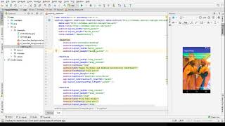 Creating birthday card on android studio