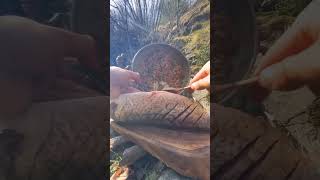 Cooking Fish In Nature