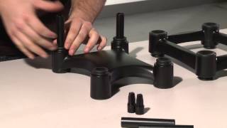 IsoAcoustics ISO-L8R155 Home and Studio Speaker Stands How To Assemble Your IsoAcoustics Adjustable Stands for Speakers and Studio Monitors