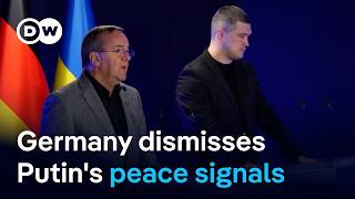 German minister suspects Putin talk of ending war a 'deception' | DW News