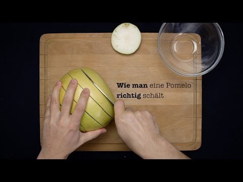 Video: Wie Reinigt Man Eine Pomelo