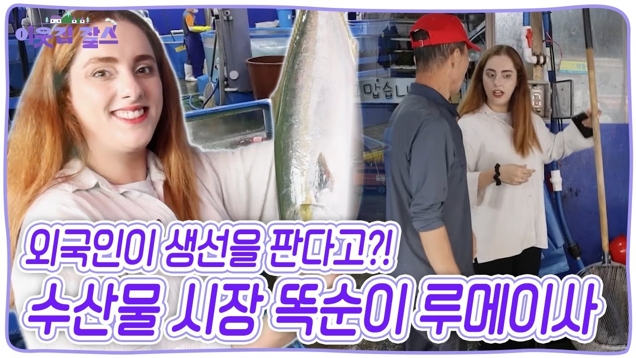 단골 대하는 건 물론, 넉살 좋게 농담까지 주고받는 수산물 시장 똑순이! 튀르키예 출신 루메이사! [이웃집 찰스] KBS 151111 방송