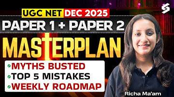 UGC NET Paper 1 + Paper 2 Masterplan | Master Plan For UGC NET Computer Science By Richa Mam