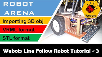 How to import 3D objects into #webots  || How to make a line follow track to #webots