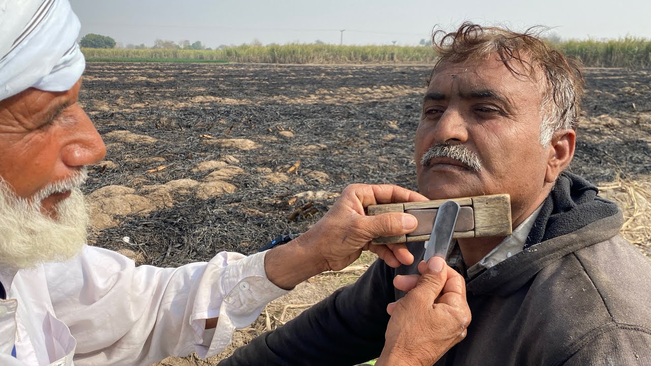 Asmr fast shaving with barber is old [part802[