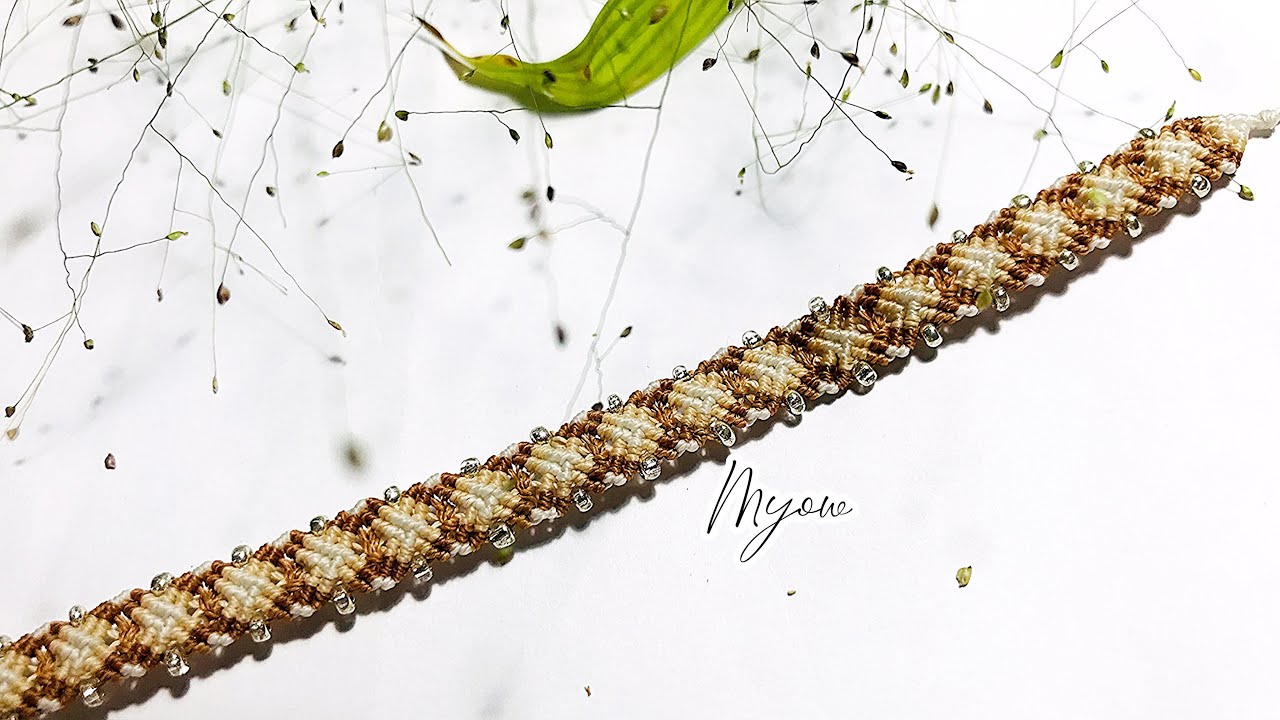 MACRAME RHOMBUS BRACELET - MYOW 459