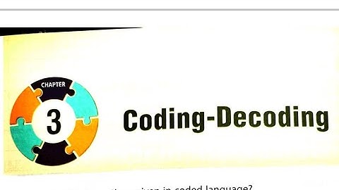 Class 4 Reasoning Chapter 3 Coding-Decoding
