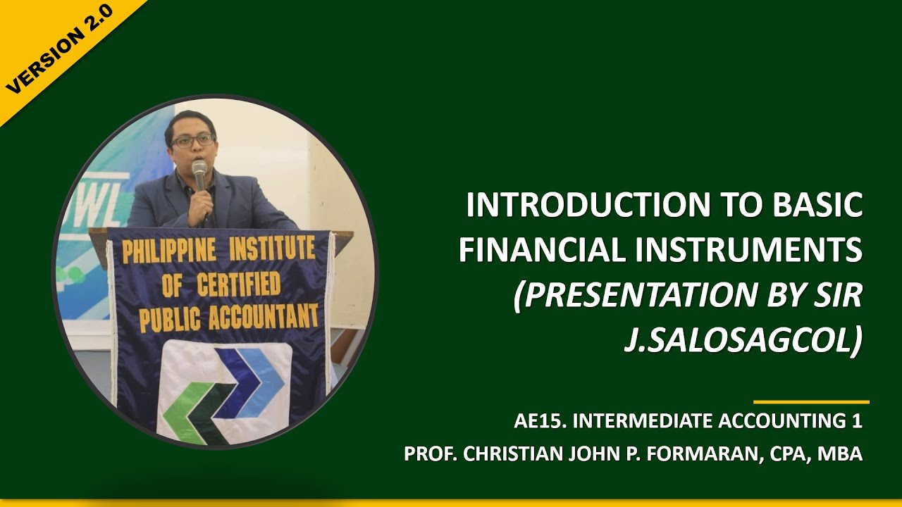 FAR. Introduction to Basic Financial Instruments (Presentation Credit ...