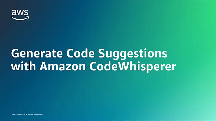 Boost Your Productivity with Amazon CodeWhisperer