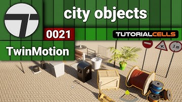 0021. 3d city objects in twinmotion