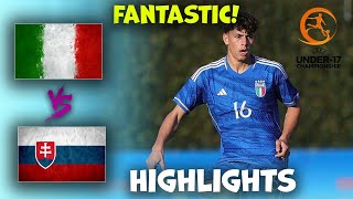 Italy v Slovakia | U17 Euro Championship | Highlights 24-05-2024