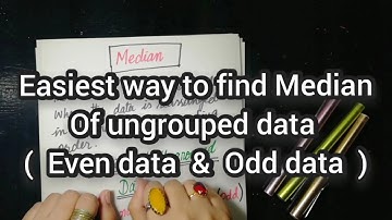 How to find Median of ungrouped data | Even data and Odd data | Ifra Syed | in urdu / hindi