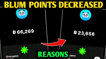BLUM POINTS DECREASE AUTOMATICALLY | BLUM POINTS NOT SHOWING | BLUM POINTS CUT PROBLEM