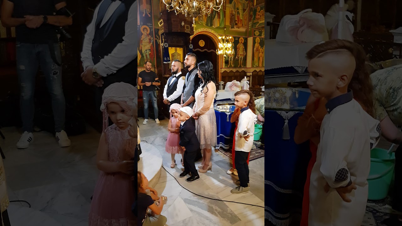 3 Η βάπτιση του Χρυσοβαλάντη Θεόδωρο και της Μιχαέλας Νονός Ηλίας Μακρής 30/09/2019