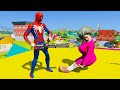 Scary Teacher 3d - Spiderman Team vs Miss'T & Ice Scream Couple Prank  - Game Animation