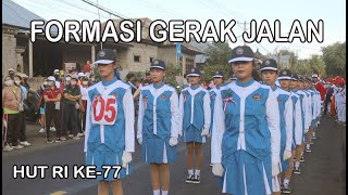 FORMASI LOMBA GERAK JALAN | di Garis START