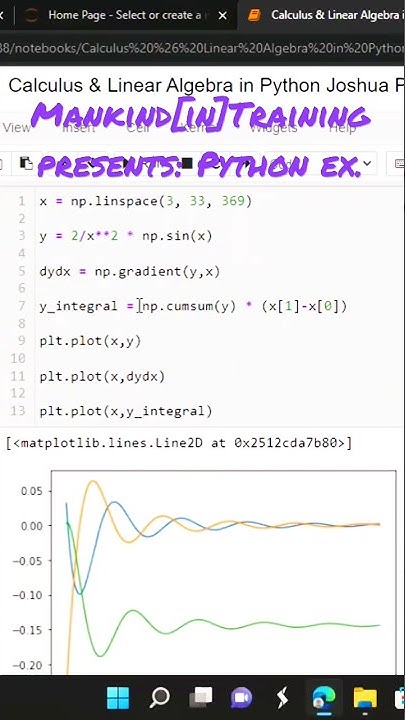 Calculus and statistics w/Python - YouTube