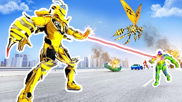 Flying Bee Transform Robot War: Robot Games | By Centaurus Games | Android Gameplay | Walkthrough