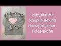 Babyshirt mit Knopfleiste und Herzapplikation nähen - kinderleicht!