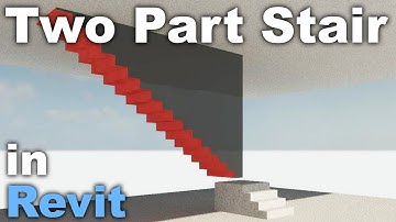 Modern Two Part Stair in Revit Tutorial