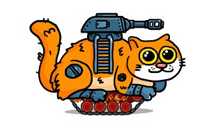 КОТОТАНК и другие топовые танки - Танковая дичь (анимация)