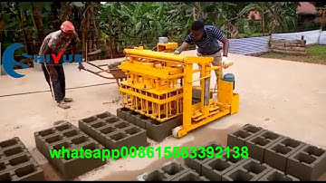 mobile concrete block making machine customer working site block making factory live