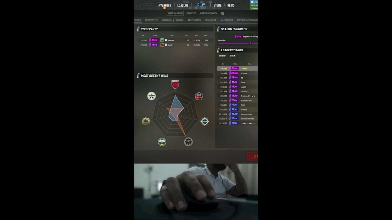 LIVE: CS2 Premier Solo Queue — Carrying Noobs & Fighting Hackers