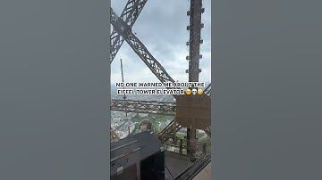 EIFFEL TOWER ELEVATOR HUMBLED ME 😭🗼 Would you ride this??#eiffeltower #europetravel  #travelhumor