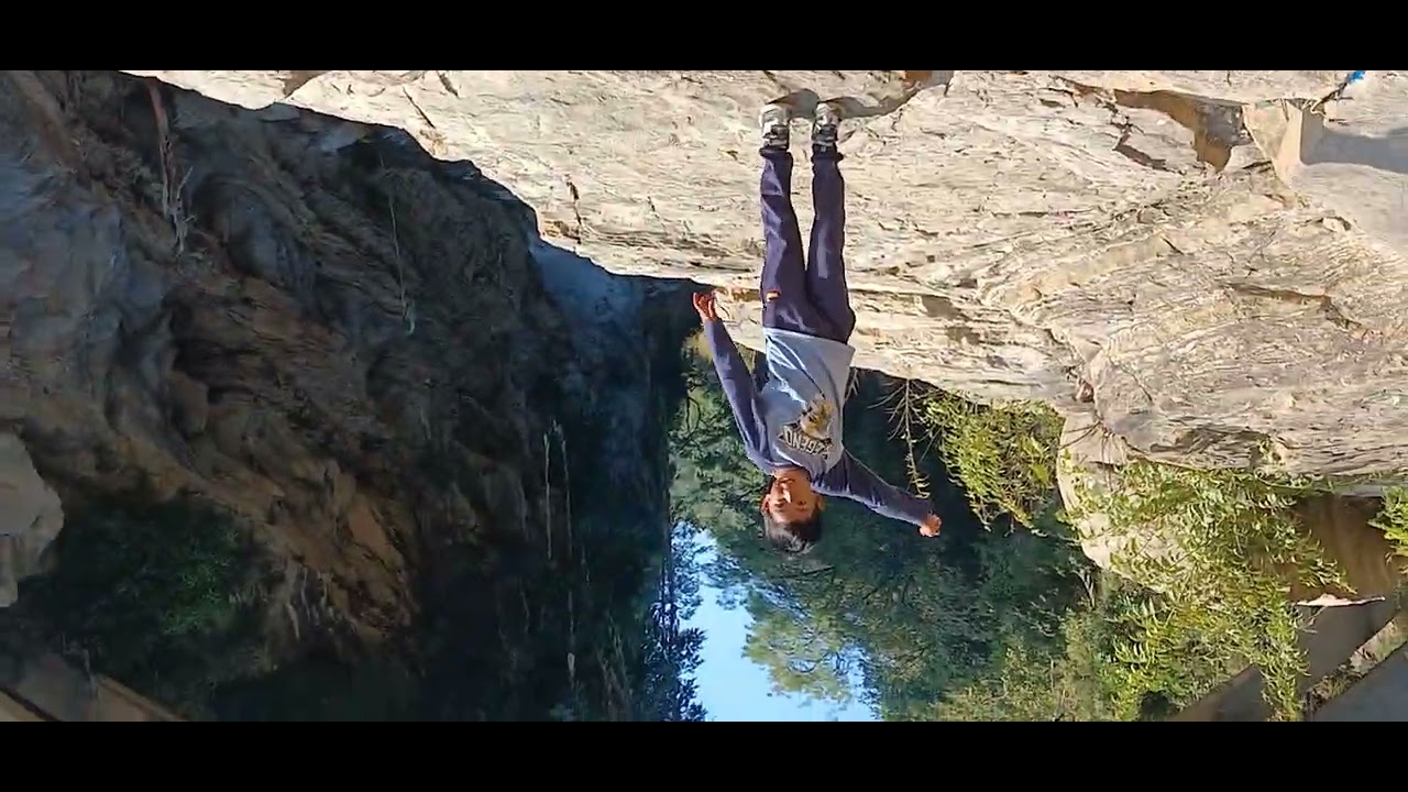 Sahil is experiencing a histotic cave of Chovar, Nepal.