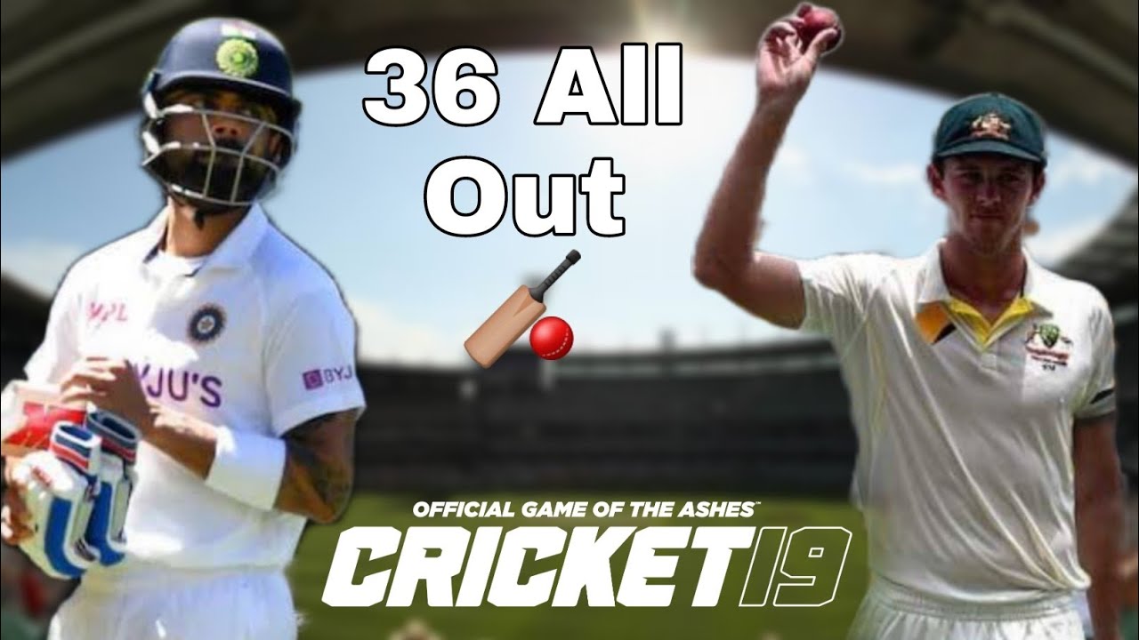 India all out for 36 I Lowest Test score | Cricket 19 Gameplay | BroDow Gaming (BG) |Real Commentary