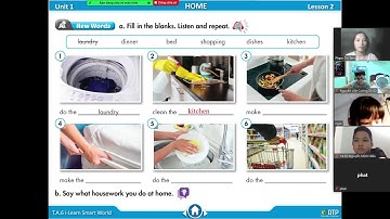 Listening  Smart world 6 Unit 1 HOME lesson 2 - 1chút trong lớp học zoom bí mật - Ms Hồng Tâm