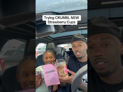 CRUMBL New Strawberry Cup Review #shorts
