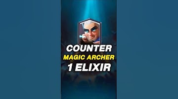How to Counter Magic Archer With 1 Elixir 👑 #shorts #clashroyale